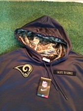 Authentic Nike salute to service, Los Angeles Rams 2XL hoodie