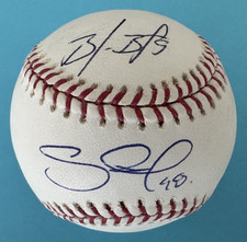 Pablo Sandoval & Brandon Belt Signed San Francisco Giants Rawlings Baseball -PSA