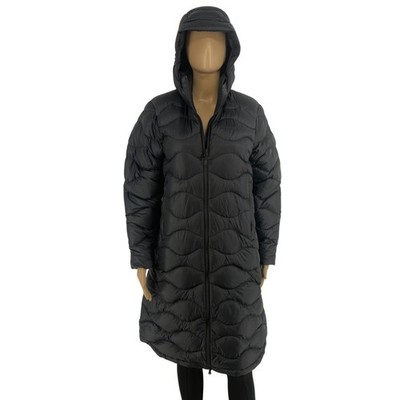 Peak Performance Women Black Helium Down Hooded Coat Jacket Size XS