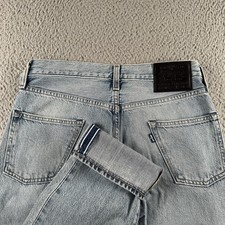 Levi's 502 Made Crafted Selvedge Jeans Mens 29x32 Blue Tapered Big E