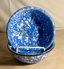 2 Stangl Blue Town And Country 5 5/8" Coupe Cereal Bowls