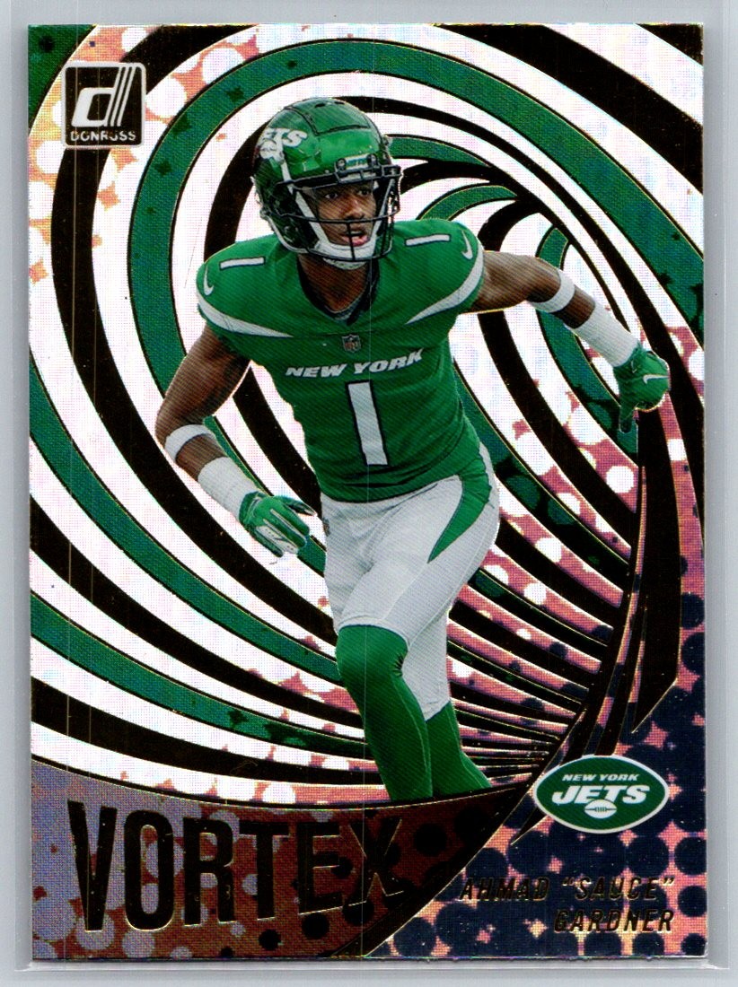 2022 Donruss #VTX-18 Ahmad "Sauce" Gardner Vortex