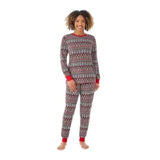 Member's Mark Family Sleep Women's 2-Piece Pajama Set Size XS Black