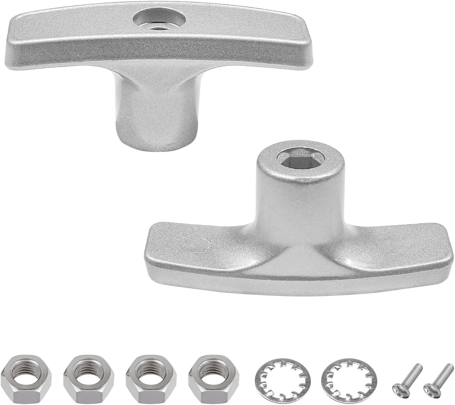 2 PCS Metal RV Waste Valve Handle Kits, Camper Dump Release Valve Handles with 4