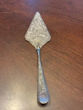VINTAGE Silver Plated Pie Cake Pastry Server 12" - Ornate Handle - Made in Italy