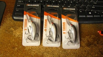 Bomber crankbait, ''Model A'', 2 1/8'', 3/8 oz, nip,  3 ct,   free shipping