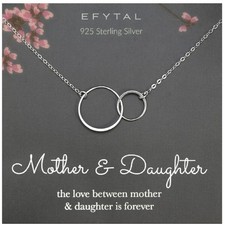 Celebrate Love with a Sterling Silver Mother Daughter Necklace - Perfect Gift