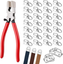 70-Piece Key Fob Hardware Set with Pliers for DIY Keychains and Lanyards