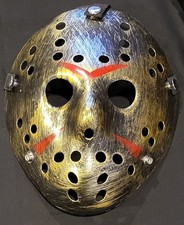 HORROR MOVIE MASK - Jason Voorhees Dark Hockey Halloween Mask Friday the 13th