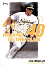 Jose Canseco 2023 Topps Welcome to the Club #WC-2 Oakland Athletics Card