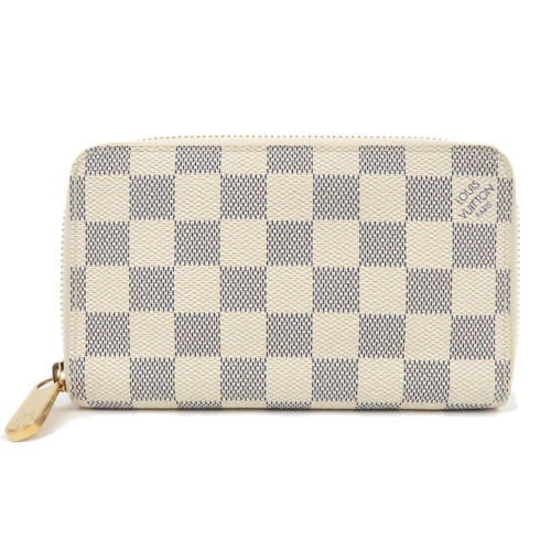 Louis Vuitton Damier Azur Zippy Compact Wallet N60029 Authentic