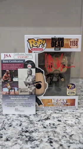 JEFFREY DEAN MORGAN SIGNED NEGAN 390 WALKING DEAD AUTOGRAPHED FUNKO POP! REAL