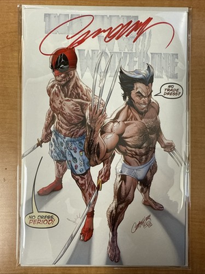 #ad Deadpool Wolverine WWIII #1 J Scott Campbell SIGNED VIRGIN w COA Ltd 1000 NM M $139.99