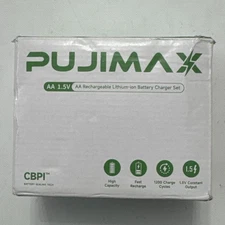 Pujimax, AA Rechargable Batteries, 8 Batteries And Charger