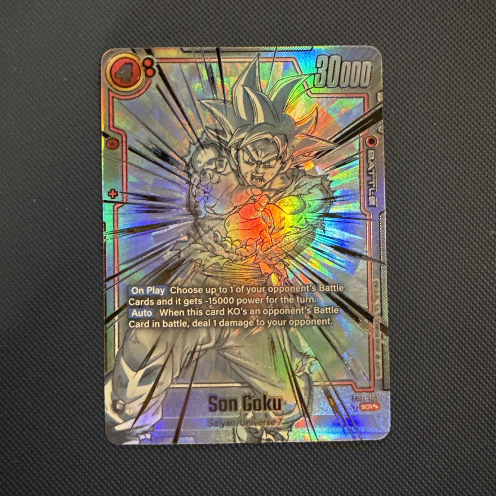 Son Goku Super Alternate Art SCR** FB01-139 - God Rare - Ghost English EN