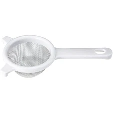 3 Inch Stainless Steel Mesh Strainer Fine Kitchen Sieve White