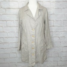 Vintage FLAX Engelhart 100 Linen Blazer Jacket Lagenlook Minimalist