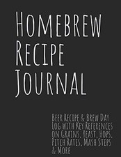 Homebrew Recipe Journal: Beer Recipe & Brew Day Log with Key References on G...