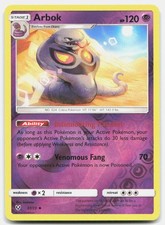 Shining Legends Arbok 37/73 Near Mint Pokemon Reverse Holo UC Tcg Card