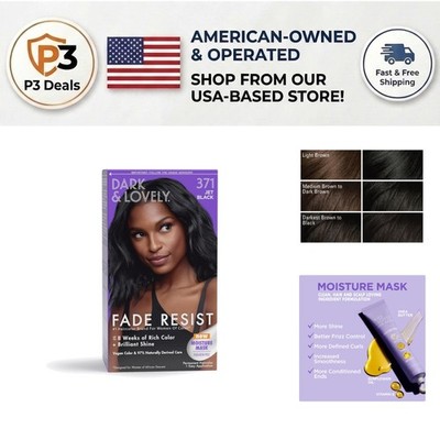 Fade-Resist Rich Conditioning Hair Color, Jet Black 371 - Nourishing Formula