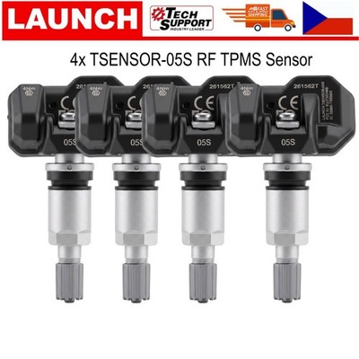 4x LAUNCH TSENSOR-05S RF Sensor TPMS Universal Tire Pressure Monitor Programmabl