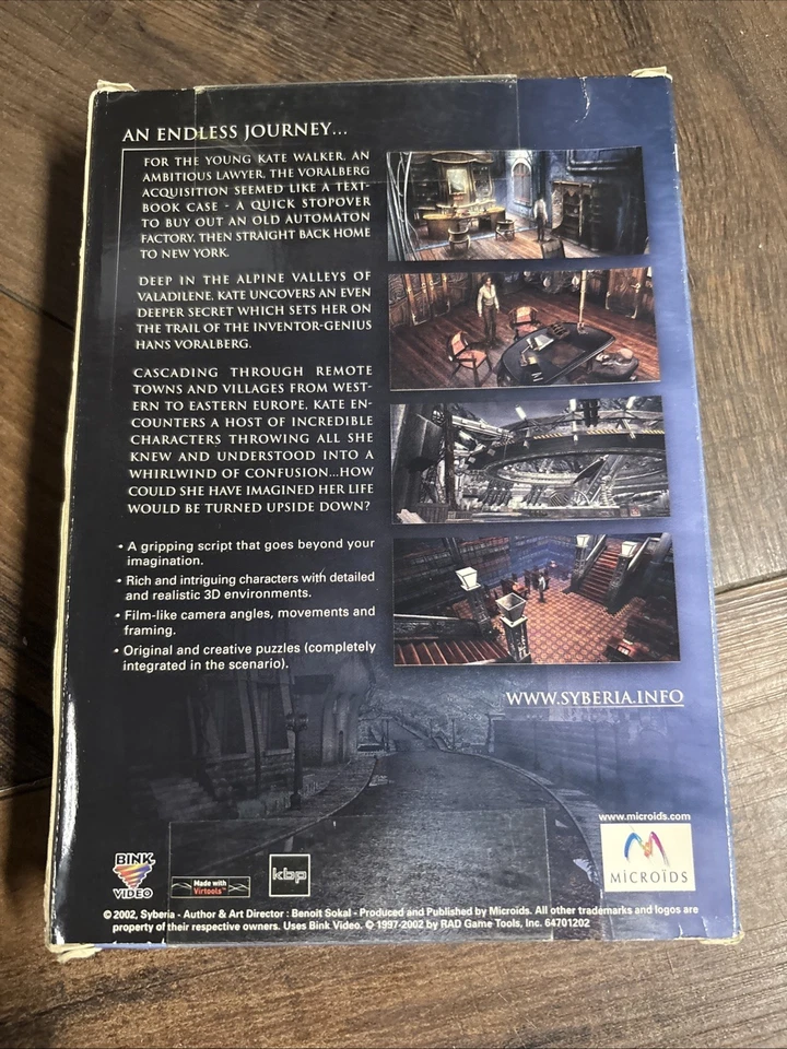 Syberia B. Sokal PC CD-Rom 2002 NEW & SEALED - Image 3 of 4
