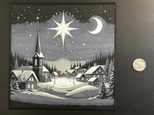 Star of Wonder 3d Image - Wall Hanger Frame Included