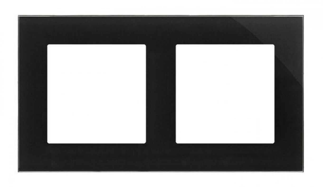 Simon 55 Frame 2x Nature Glass Classic Black TRN2/182
