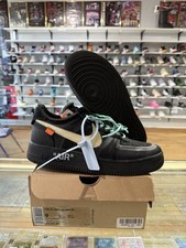 Size 9 - Nike Air Force 1 Low x OFF-WHITE Black 2018 for  display picture 3