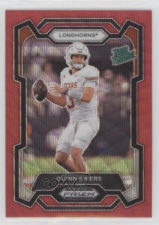 2024 Panini Prizm Draft Picks Rated Prospect Ruby Wave Quinn Ewers #191 1oa8