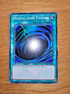 Yugioh Mystical Space Typhoon RA02-EN048 Super Rare English 1st Edition