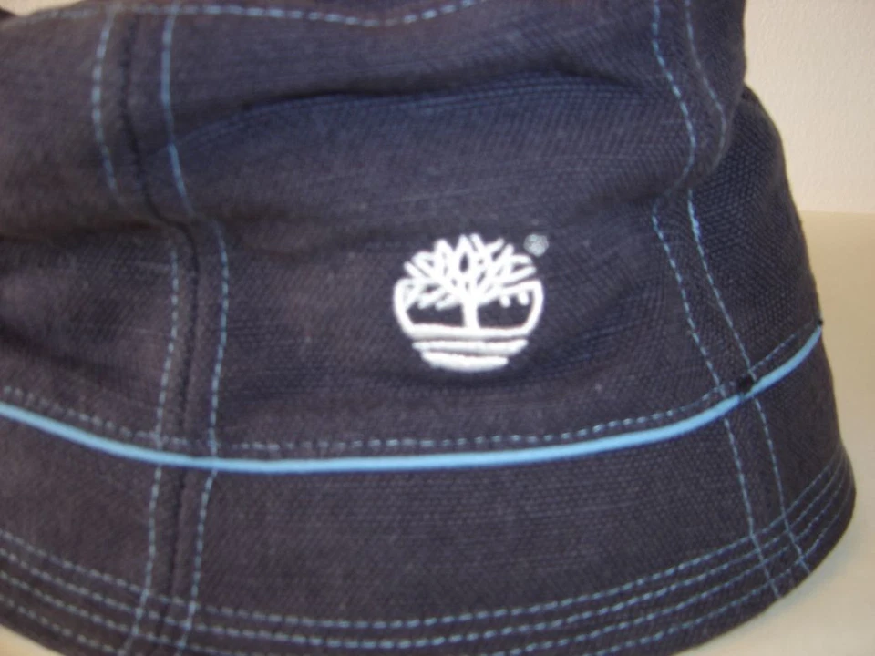 🎁 VINTAGE Timberland Bucket Fishing Hat 🆕 Cap Blue Beige Large Caps Fitted 🎁 - Image 3 of 4