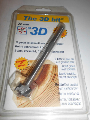 The 3D Bit Holzfräser 22mm mit 6 Schneidekanten unbenutzt Retoure mit OVP