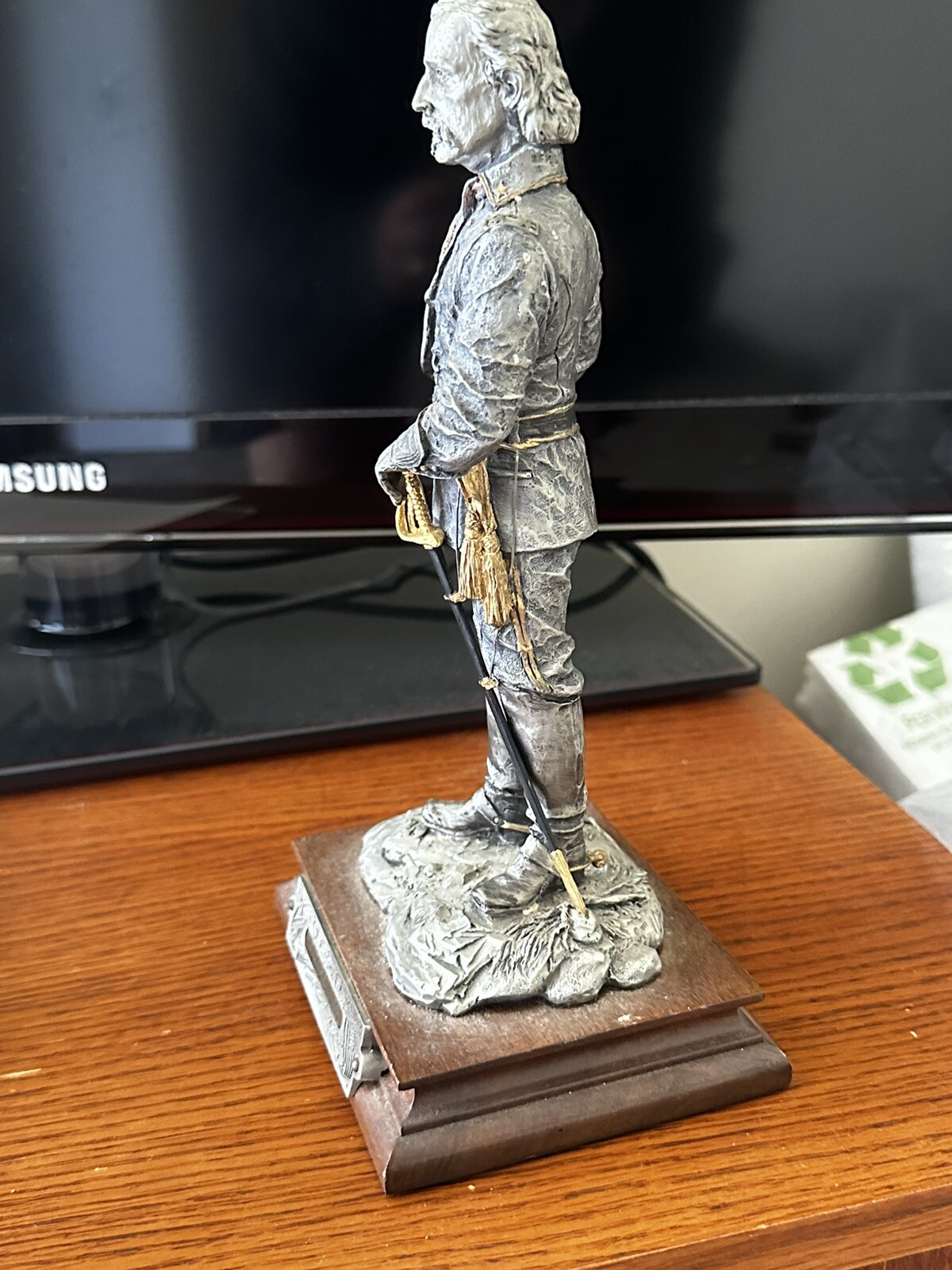 Chilmark Civil War Pewter Sculpture Francis J. Barnum A. Custer