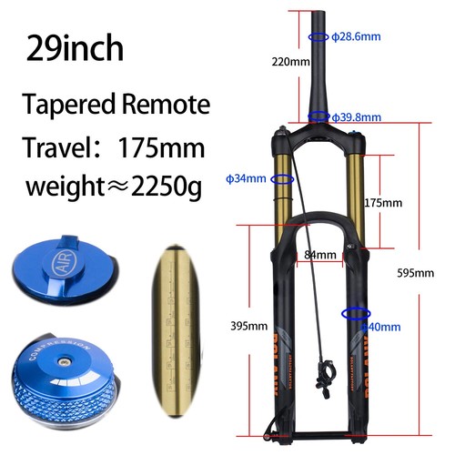 XC DH AM Mountain Bike Suspension Fork 175mm Travel Fork Thru Axle Boost Fork - Picture 32 of 40