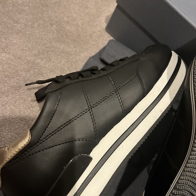 New Hogan platform interactive black allacciato H Embossed