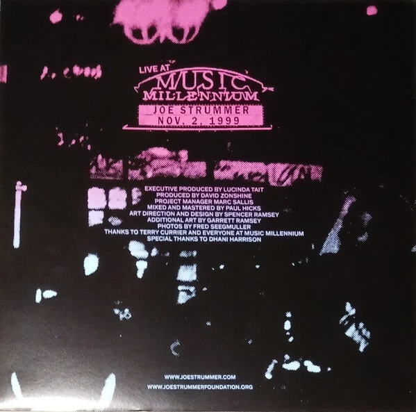 Joe Strummer – Live At Music Millennium (New Sealed RSD Vinyl LP) CLASH 209 - Image 2 of 4