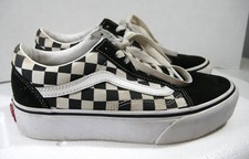 VANS Old Skool Skateboard Shoes Black/White Checkered Mens / Boys 5.5 Women 7.0