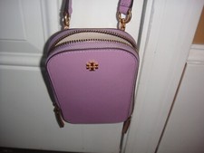 NEW Tory Burch Emerson Colorblock Leather Phone Holder Crossbody Bag Retail $348