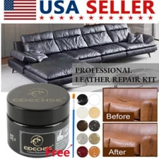 Leather Repair Filler Cream Restore Car Seat Sofa Scratch Scuffs Holes Rips 50g~