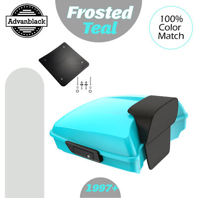 FROSTED TEAL Advanblak Rushmore Razor Tour Trunk Pack Pad For Harley/Softail