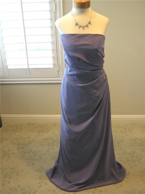 NEW AVANTI DESIGNS Mothers occasion social MOB formal crepe PURPLE dress 16
