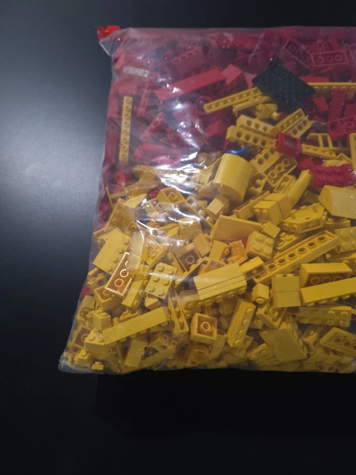 乐高 5 磅 5 件零件散装套装(大量红色和黄色)许多 70 年代/80 年代 — 第 4/4 张图片