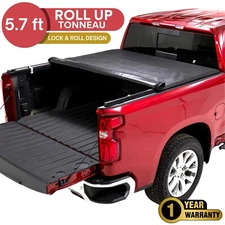 TACTIK 5.7 ft Roll-Up Tonneau Cover for 2009-2018 Dodge RAM 1500 without RamBox