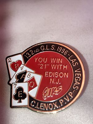 BPOE Edison N.J. Elks Lodge #2487 C. Lenox P.V.P. 132 G.L.S. L.V. 1996.