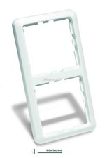 Intertechno IT-2 Zweifach-Schalter-Rahmen Doppelrahmen Doppel-Wand-Halter weiss