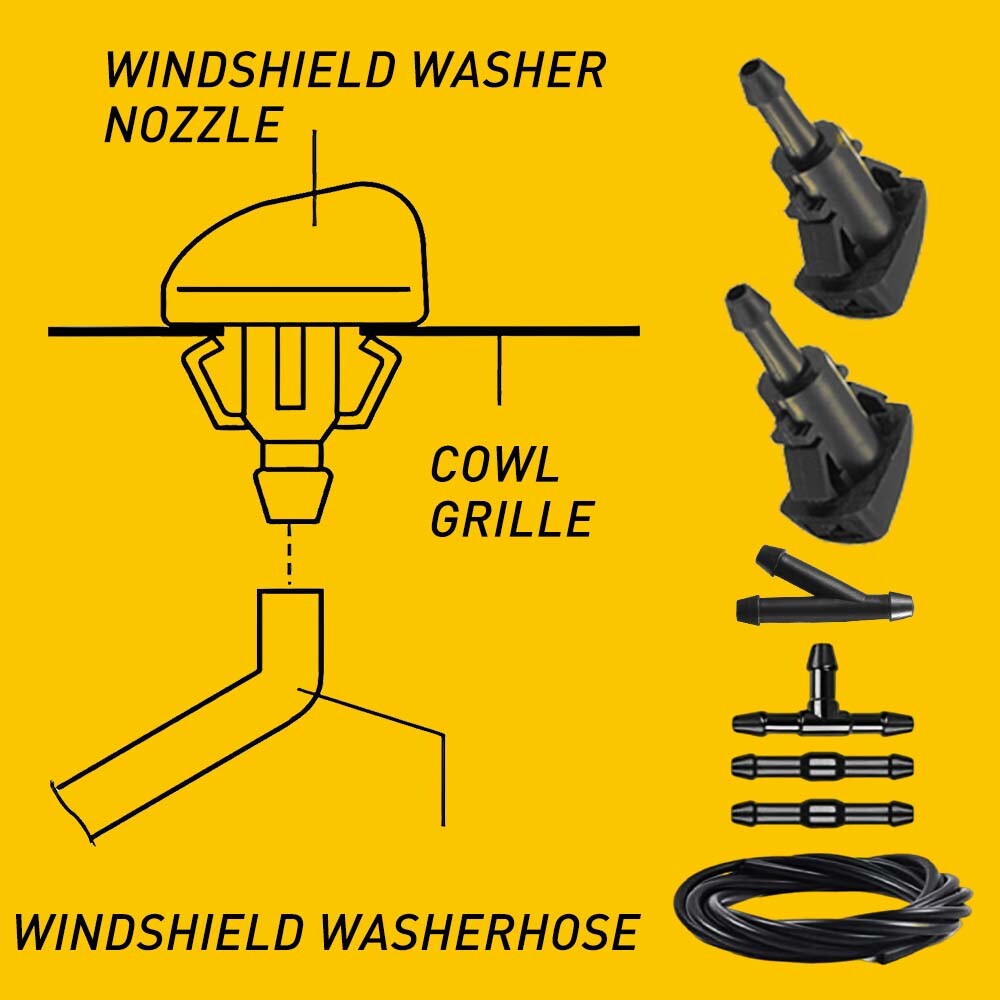 For Dodge Journey 2009 2016 Windshield Washer Wiper Fluid Spray Nozzle 2 PCS eBay