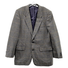 Pierre Balmain Blazer Men 40L Houndstooth Wool Sport Coat Corpcore Office Formal