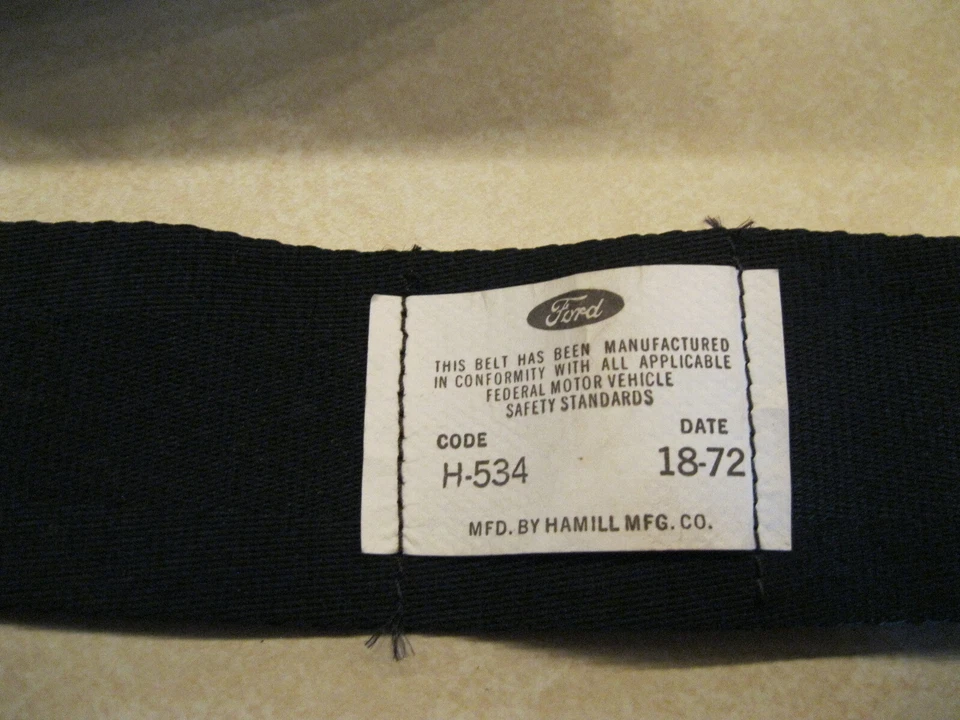 D2DZ-62611A72-W ВИНТАЖНЫЙ 72 РТУТНЫЙ МЕТЕОР КОМЕТА РЕМЕНЬ БЕЗОПАСНОСТИ НАТЯЖИТЕЛЬ В СБОРЕ НОВЫЙ ИЗ СТАРЫХ ЗАПАСОВ - Изображение 3 из 4