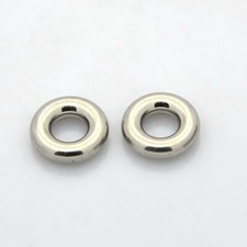 10x Stainless Steel Ring Spacer Beads Steel Color DIY Findings12x3.5mm Hole 5mm